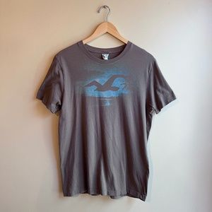 Y2K Vintage Hollister Bird & Pier Brown Short Sleeve T-Shirt Medium M